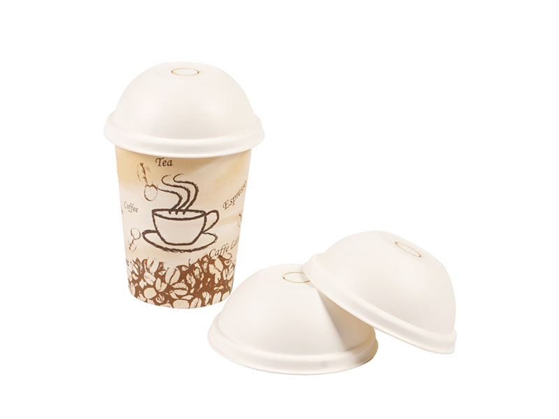 Zero Waste Eco Friendly Disposable Compostable Biodegradable Paper Pulp Hot Drink Cup Lid