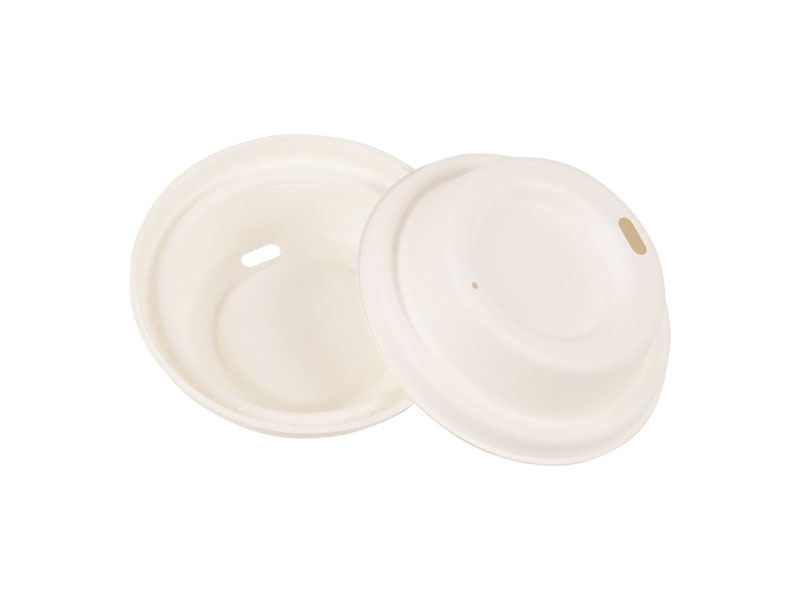 Zero Waste Eco Friendly Disposable Compostable Biodegradable Paper Pulp Hot Drink Cup Sip Lid