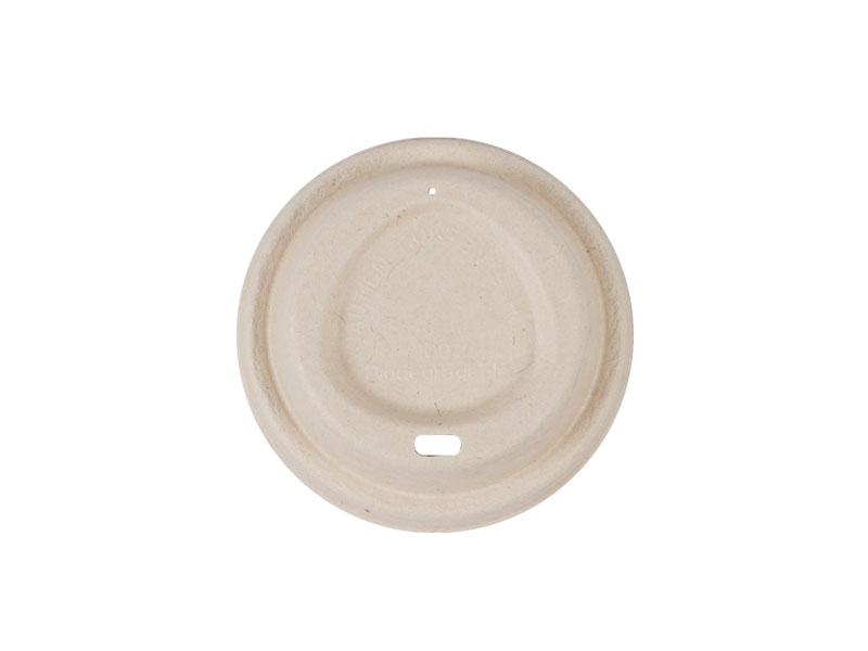 Zero Waste Eco Friendly Disposable Compostable Biodegradable Paper Pulp Coffee Cup Dome Lid