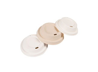 Zero Waste Eco Friendly Disposable Compostable Biodegradable Strawless Cold Cup Lids Made Of Paper Pulp