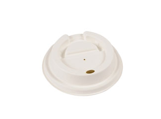 80mm Eco Friendly Disposable Compostable Biodegradable Paper Pulp Take Out Cup Lid