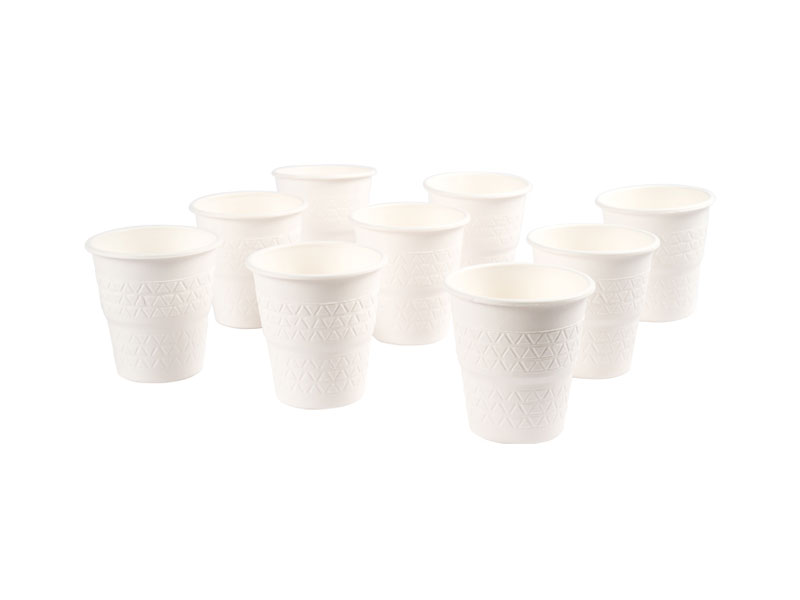 Small Eco Disposable Compostable Biodegradable Paper Pulp Cups For Hot Drinks