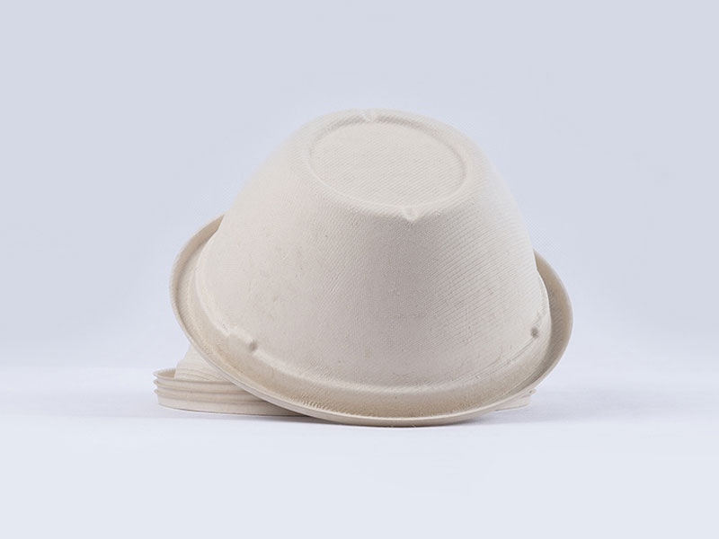 Eco Friendly Disposable Biodegradable Compostable Plant Fiber Paper Pulp  Round Containers For Fruits