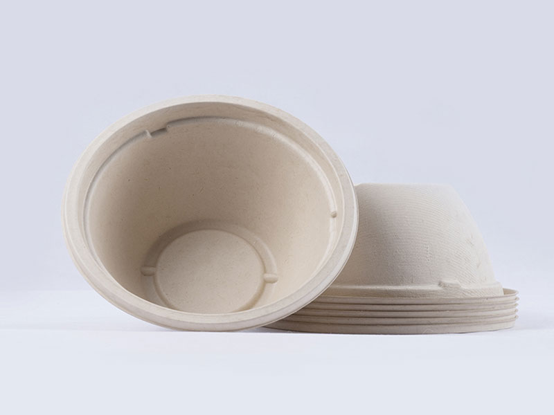Eco Friendly Disposable Biodegradable Compostable Plant Fiber Paper Pulp  Round Containers For Fruits