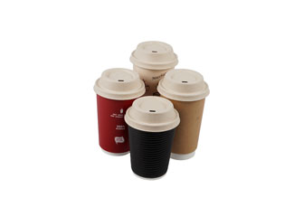 Disposable Paper Coffee Cup With Lid Cover - Eco-friendly Tea Cup